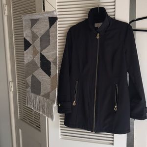 Black Michael Kors rain jacket
